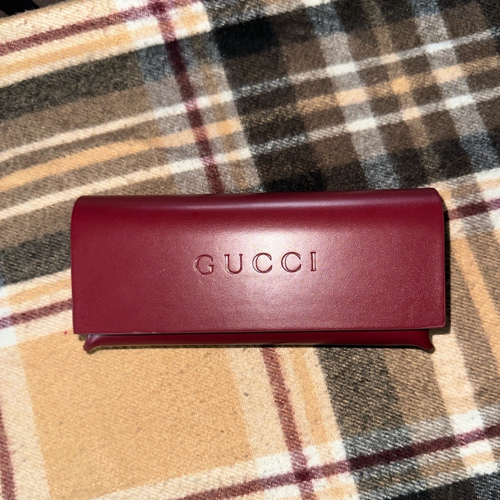 Gucci Burgundy Eyewear Case